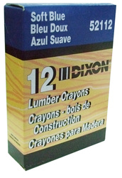Dixon 52112 Blue Lumber Crayons 12/Box