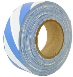 Presco Blue/White Striped Survey Flagging Tape Ribbon