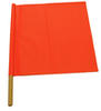18" warning flag with 24" Handle